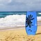 Blue Bodyboard for Surfing with Leash, Leash Wristband, and Durable Construction